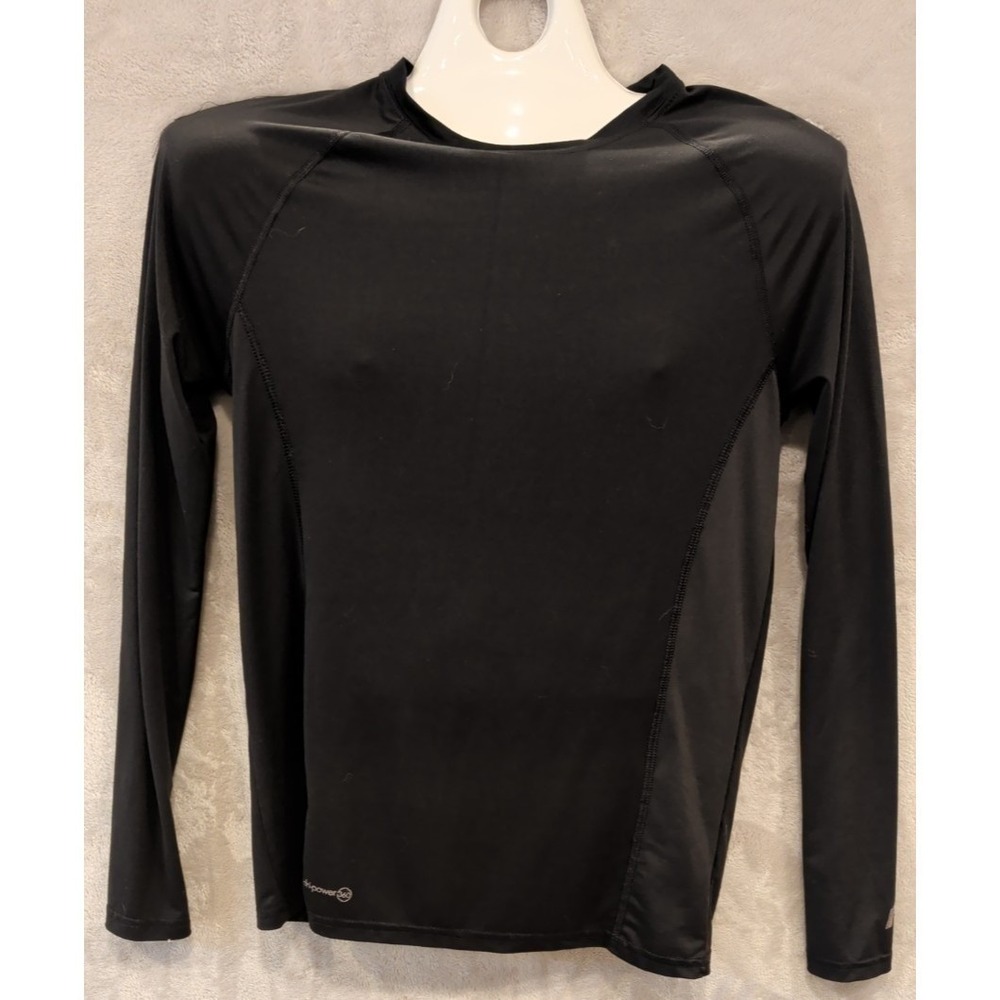 Russell Dri-Power 360 Compression Shirt Mens M Black Long Sleeve Athletic